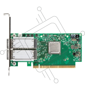 Плата сетевого контроллера MELLANOX ConnectX-5 VPI adapter card, EDR IB (100Gb/s) and 100GbE, dual-port QSFP28, PCIe3.0 x16, tall bracket, ROHS R6