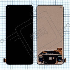 Дисплей для Realme GT Neo 2, OnePlus 9RT в сборе с тачскрином (TFT) черный