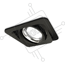 Комплект встраиваемого поворотного светильника Ambrella light XC7659002 SBK/PSL черный песок/серебро полированное MR16 GU5.3 (C7659, N7023)