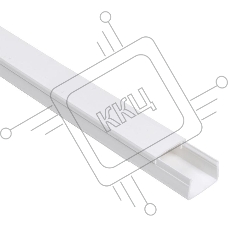 Кабель-канал 20х10 L2000 пластик ЭЛЕКОР ИЭК CKK10-020-010-1-K01