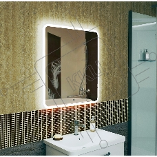 Зеркало Bau Stil 70х80, сенсорная LED подсветка, пластиковый защитный корпус