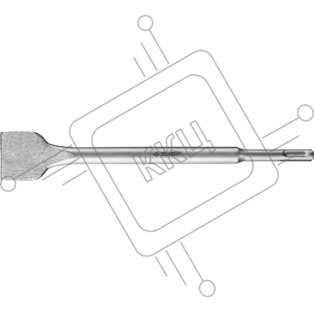 Зубило ЗУБР 29233-40-250  МАСТЕР плоское широкое SDS+ 40х250мм