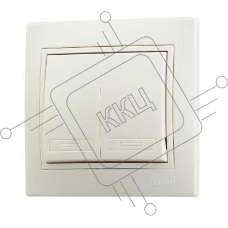 Выключатель 2-кл. СП Мира 10А IP20 крем./крем. LEZARD 701-0303-101