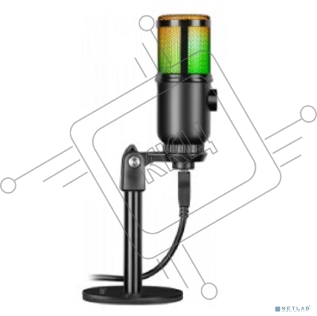 Игровой стрим микрофон Defender Glow GMC 400 USB, провод 1.3 м (64640)