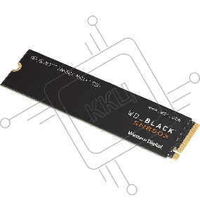 Накопитель WD SSD Black SN850X, 1.0TB, M.2(22x80mm), NVMe, PCIe 4.0 x4, 3D TLC, R/W 7300/6300MB/s, IOPs 800 000/1 100 000, TBW 600, DWPD 0.3 (12 мес.)