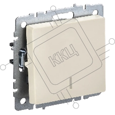 Выключатель 1-кл. СП BRITE ВС10-1-1-БрКр 10А с инд. беж. IEK BR-V10-1-10-K10