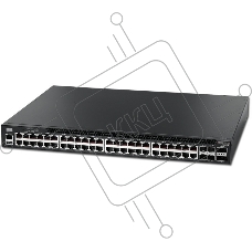 Коммутатор 48x1G RJ45 + 4x10G SFP+, ONIE Switch, dual AC hot-swappable PSU, power-to-ports airflow, fan-less design
