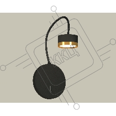 Светильник Ambrella light XB9596152 SBK/PYG черный песок/золото желтое полированное GX53 (C9596, N8124)