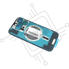 Задняя крышка (стекло) для iPhone 16 Pro (A3293) в сборе со стеклом камеры черная