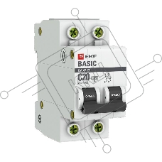 Автоматический выключатель EKF mcb4729-2-20C 2P 20А (C) 4,5кА ВА 47-29 EKF Basic