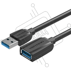 Кабель-удлинитель Vention USB 3.0 AM/AF - 1м Black Edition
