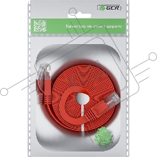 Патч-корд GCR PROF плоский прямой 2.0m, UTP медь кат.6, красный, 30 AWG, ethernet high speed 10 Gbит/с, RJ45, T568B, GCR-52859 Патч-корд GCR PROF плоский прямой 2.0m, UTP медь кат.6, красный, 30 AWG, ethernet high speed 10 Gbит/с, RJ45, T568B, GCR-52859