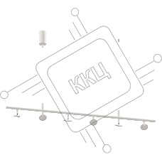 Корпус светильника C9005/6 SWH белый песок 1200*60*1200mm MR16 GU5.3/6