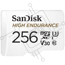 Флеш карта microSD 256GB SanDisk microSDXC Class 10 UHS-I U3 V30 High Endurance Video Monitoring Card