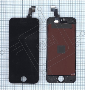 Дисплей для iPhone 5C в сборе с тачскрином (LT) черный