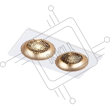 Светильник встраиваемый Ambrella light TN102733/2 WH/GD белый/золото GU5.3 175*92*23