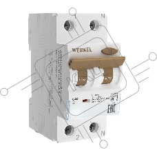 Дифференциальный автомат Werkel 1P+N  40 A  30 mA  6 kA  C A W922P164