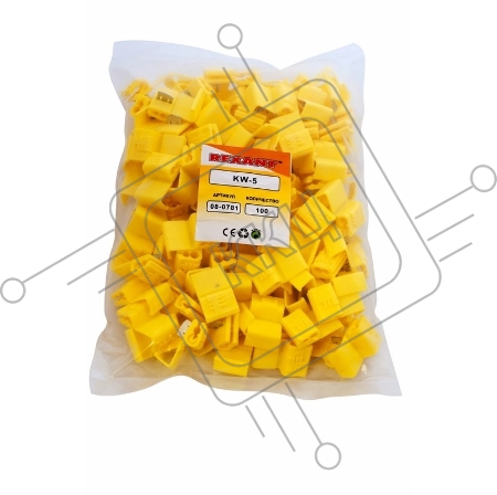 Ответвитель питания 4.0-6.0 мм² (ОВ-3/ЗПо-1 4,0-6,0) желтый REXANT