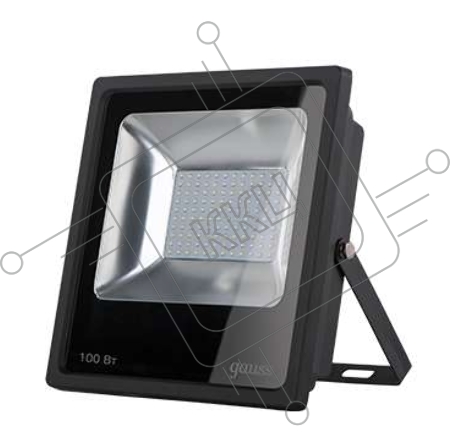 Прожектор светодиодный LED 100Вт IP65 6500К черн. Gauss 613100100