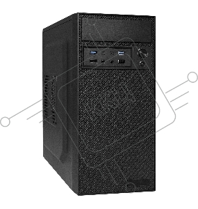Корпус Minitower ExeGate BAA-109U2-AAA400 (mATX, AAA400 8см, 2*USB+2*USB3.0, аудио, черный)