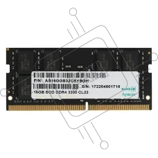 Оперативная память Apacer, DDR4, 16GB (1x16GB), 3200MHz, CL22, SO-DIMM