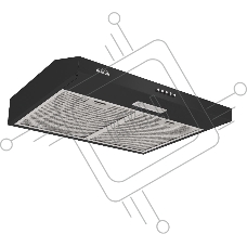 Вытяжка встраиваемая Elikor ECO BK 60 BLACK