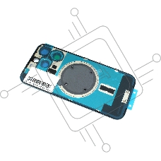 Задняя крышка (стекло) для iPhone 16 Pro (A3293) в сборе со стеклом камеры серая