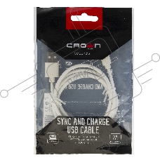 Кабель Crown USB - Lightning CMCU-1012L белый