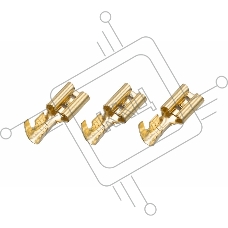 Клемма плоская гнездо 5,6 мм 1-1.5 мм² (РП-м 1.5-(4.8)) REXANT
