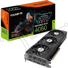 Видеокарта Gigabyte GV-N4060GAMING OC-8GD NVIDIA GeForce RTX 4060 8Gb 128bit GDDR6 2550/17000 HDMIx2 DPx2 HDCP Ret