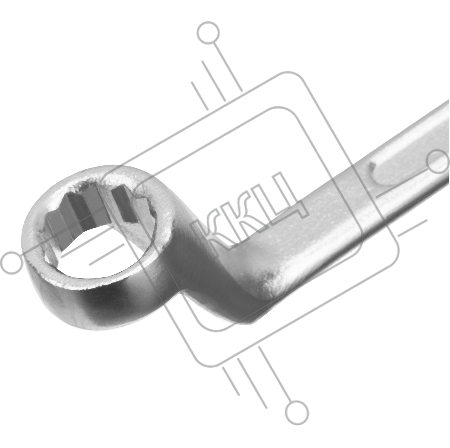 Ключ накидной коленчатый, 12 х 13 мм, хромированный// Sparta