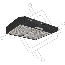 Вытяжка встраиваемая Elikor ECO BK 50 BLACK