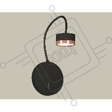 Светильник Ambrella light XB9596153 SBK/PPG черный песок/золото розовое полированное GX53 (C9596, N8126)