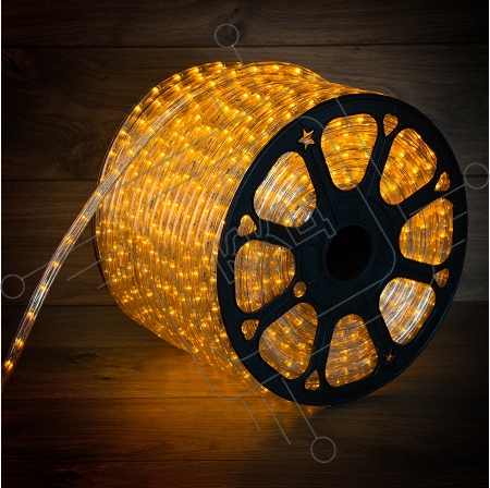Дюралайт LED, постоянное свечение (2W) - желтый, 36 LED/м, бухта 100м Neon-Night