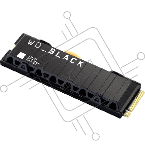 Накопитель WD SSD Black SN850X, 2.0TB, M.2(22x80mm), NVMe, PCIe 4.0 x4, 3D TLC, R/W 7300/6600MB/s, IOPs 1 200 000/1 100 000, TBW 1200, DWPD 0.3, with Heat Spreader (12 мес.)