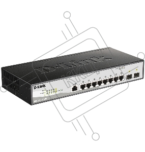 Коммутатор D-Link DGS-1210-10/ME/B2A 2 уровня с 8 портами 10/100/1000Base-T и 2 портами 1000Base-X SFP