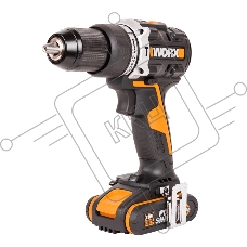 Дрель-шуруповерт Worx WX352, 20 В, 0 Ач, 60 Нм, бесщеточный, ударный