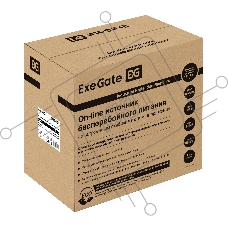 Источник бесперебойного питания On-line ExeGate PowerExpert TL-2000.LCD.AVR.3SH.USB.RS232.SNMP <2000VA/2000W, On-Line, PF=1, LCD, 3*Schuko, RS232, USB, SNMP-slot, встроенные батареи 12V 7.2Ah - 4шт, Tower, металлический корпус, Black>