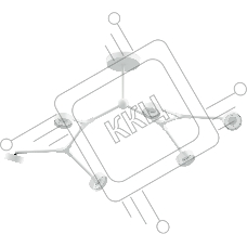 Корпус светильника C9055/6 SWH белый песок 1100*400*200mm GX53/6