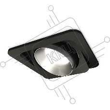 Комплект встраиваемого поворотного светильника Ambrella light XC7659023 SBK/MCH черный песок/хром матовый MR16 GU5.3 (C7659, N7033)