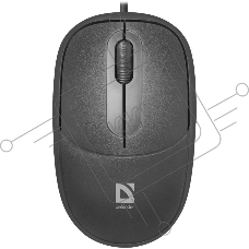 Мышь проводная Defender Datum MS-980 черный, 1000 dpi, USB, кнопки - 3