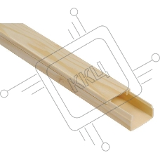 Кабель-канал 20х10 L2000 пластик ЭЛЕКОР сосна ИЭК CKK10-020-010-1-K34