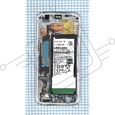 Дисплей для Samsung Galaxy S7 Edge SM-G935FD белый с рамкой и аккумулятором