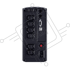 Источник бесперебойного питания UPS CyberPower VP1000EILCD Line-Interactive 1000VA/550W USB/RS-232/RJ11/45  (6 IEC С13)