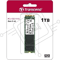 Накопитель SSD Transcend 115S, 1Tb, PCIe 3.0 x4, M.2 2280, NVMe, R/W 3200/2000