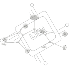 Корпус светильника C9059/8 SWH белый песок 1100*400*200mm GX53/8