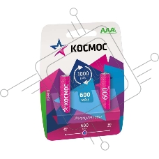 Аккумулятор R03 Ni-MH 600мА.ч Космос KOCR03NIMH(600MAH)