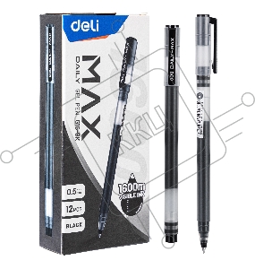 Ручка гелевая Deli EG16-BK Daily MAX 0.5мм черный черные чернила