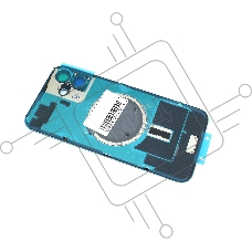 Задняя крышка (стекло) для iPhone 16 Plus (A3290) в сборе со стеклом камеры бирюзовая