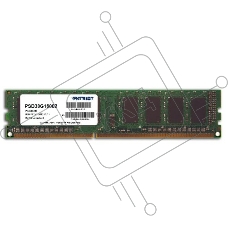 Оперативная память Patriot Signature, DDR3, 8GB (1x8 GB), 1600 MHz, CL11, DIMM